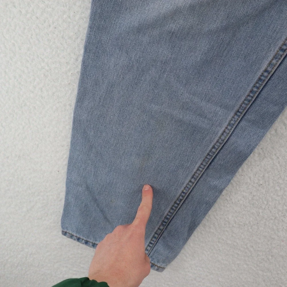 Levis Jeans Mens 36x30 Blue 560 Comfort Fit Tapered Light Wash Distressed Y2K